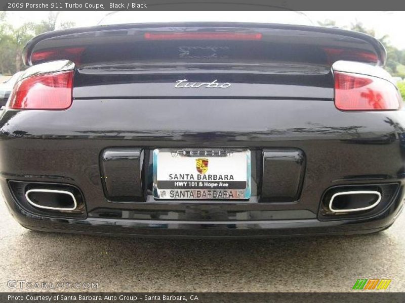 Black / Black 2009 Porsche 911 Turbo Coupe