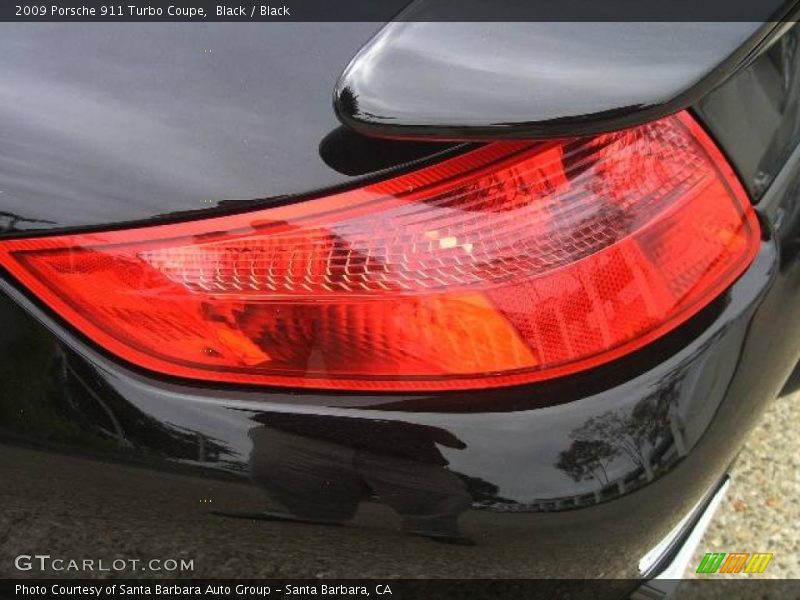Black / Black 2009 Porsche 911 Turbo Coupe