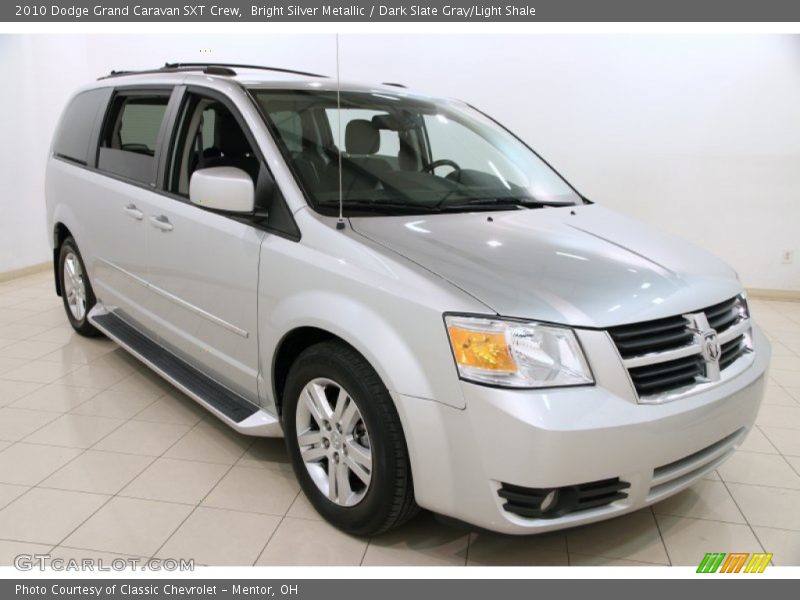 Bright Silver Metallic / Dark Slate Gray/Light Shale 2010 Dodge Grand Caravan SXT Crew