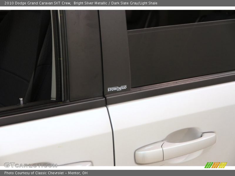 Bright Silver Metallic / Dark Slate Gray/Light Shale 2010 Dodge Grand Caravan SXT Crew