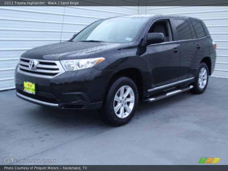 Black / Sand Beige 2011 Toyota Highlander