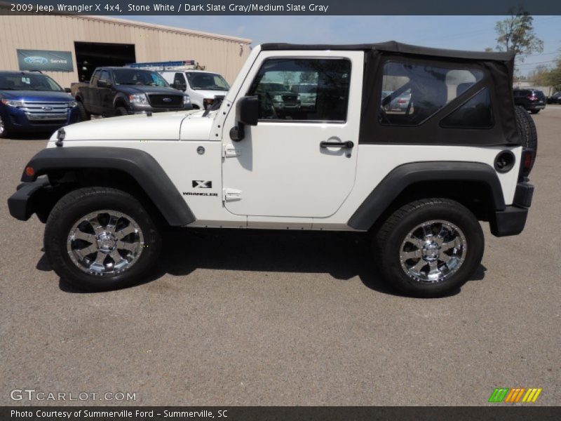 Stone White / Dark Slate Gray/Medium Slate Gray 2009 Jeep Wrangler X 4x4