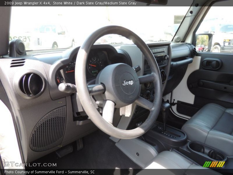 Stone White / Dark Slate Gray/Medium Slate Gray 2009 Jeep Wrangler X 4x4