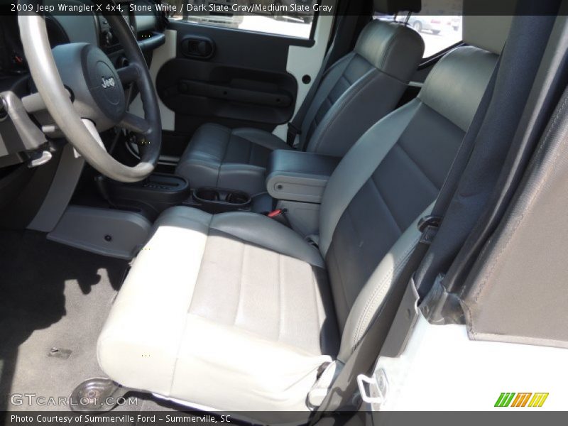 Stone White / Dark Slate Gray/Medium Slate Gray 2009 Jeep Wrangler X 4x4