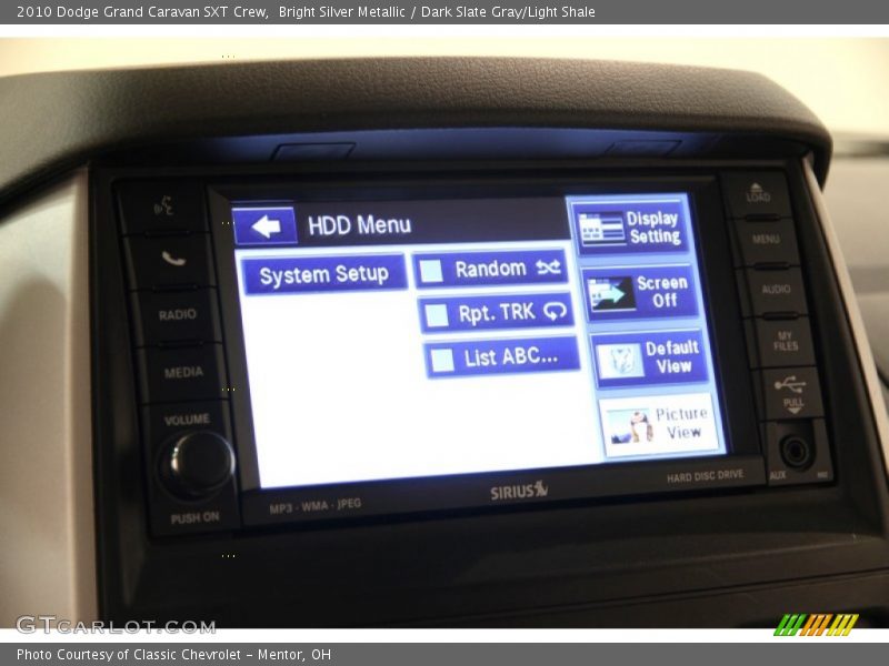 Bright Silver Metallic / Dark Slate Gray/Light Shale 2010 Dodge Grand Caravan SXT Crew