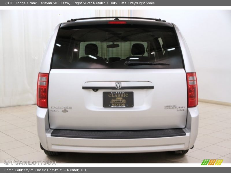 Bright Silver Metallic / Dark Slate Gray/Light Shale 2010 Dodge Grand Caravan SXT Crew