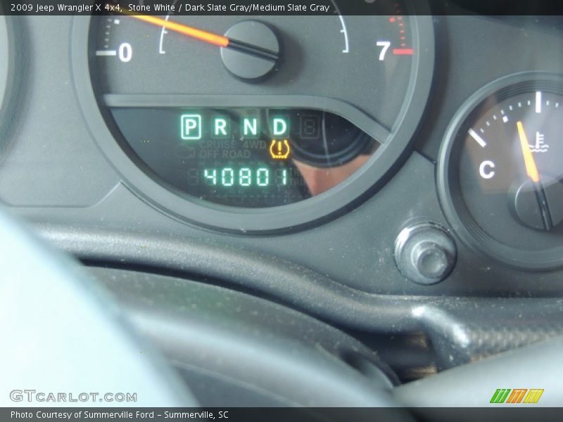 Stone White / Dark Slate Gray/Medium Slate Gray 2009 Jeep Wrangler X 4x4