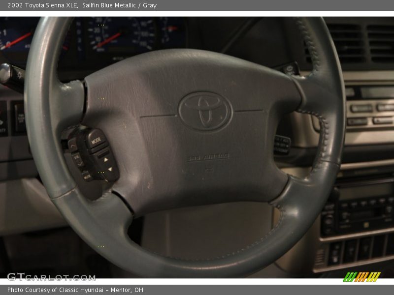 Sailfin Blue Metallic / Gray 2002 Toyota Sienna XLE