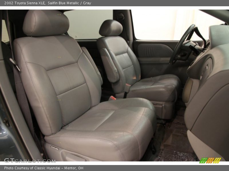Sailfin Blue Metallic / Gray 2002 Toyota Sienna XLE