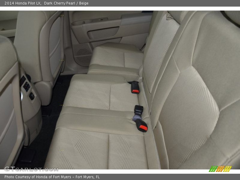 Dark Cherry Pearl / Beige 2014 Honda Pilot LX