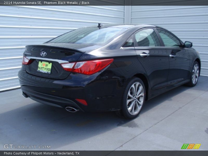 Phantom Black Metallic / Black 2014 Hyundai Sonata SE