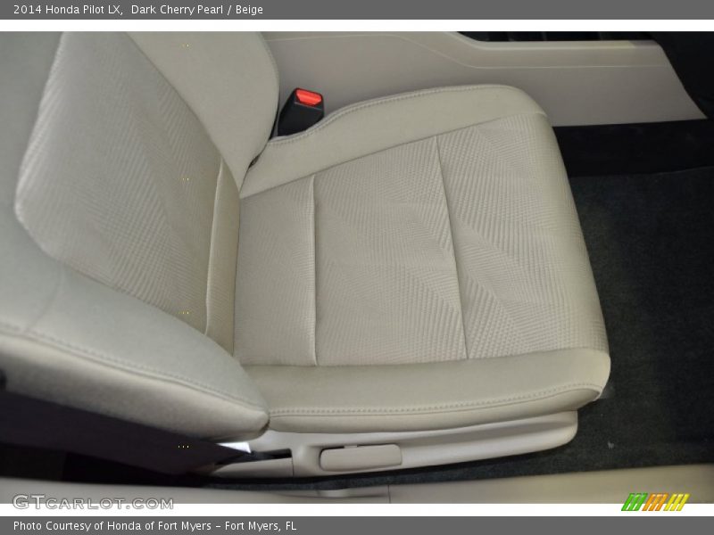 Dark Cherry Pearl / Beige 2014 Honda Pilot LX