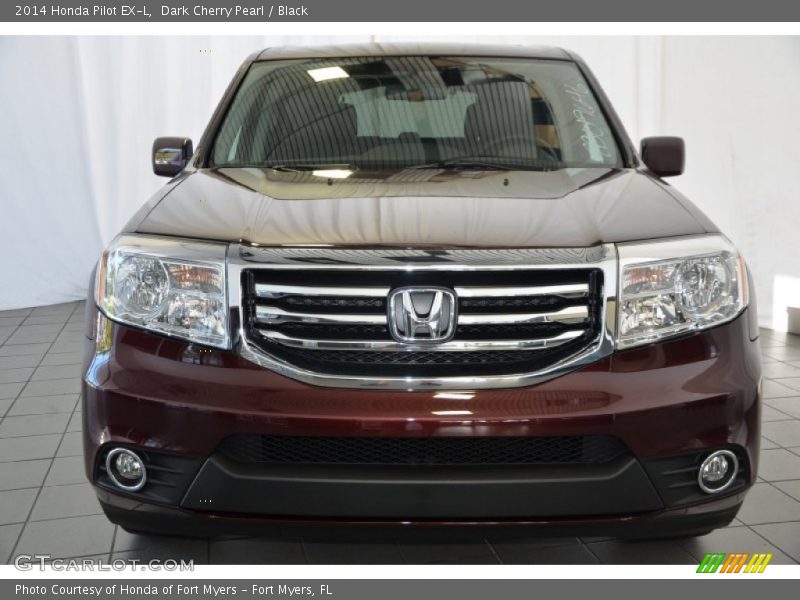 Dark Cherry Pearl / Black 2014 Honda Pilot EX-L