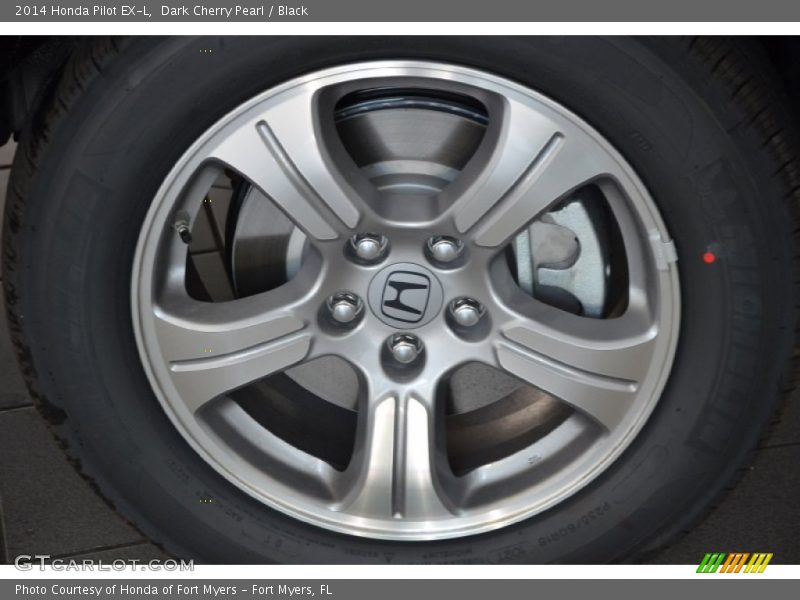 Dark Cherry Pearl / Black 2014 Honda Pilot EX-L