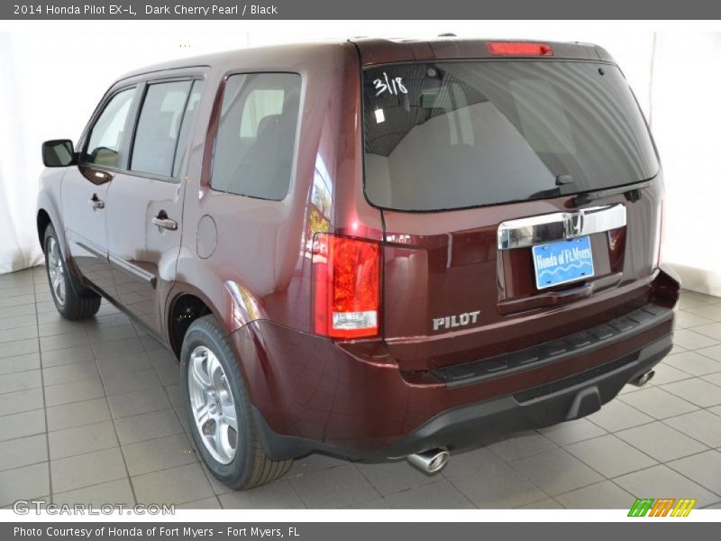 Dark Cherry Pearl / Black 2014 Honda Pilot EX-L