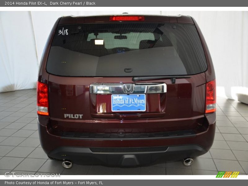 Dark Cherry Pearl / Black 2014 Honda Pilot EX-L
