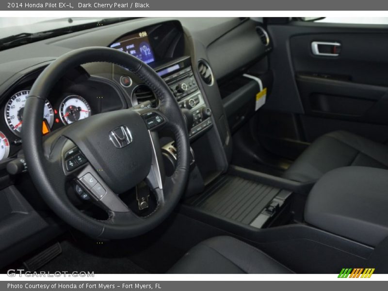 Dark Cherry Pearl / Black 2014 Honda Pilot EX-L