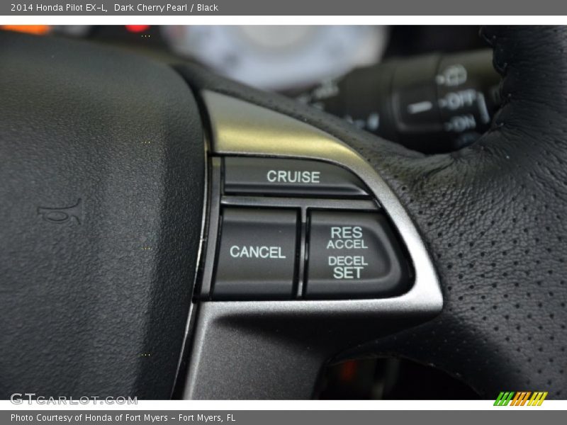 Dark Cherry Pearl / Black 2014 Honda Pilot EX-L