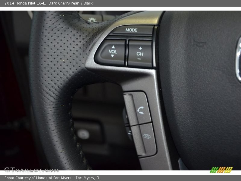Dark Cherry Pearl / Black 2014 Honda Pilot EX-L