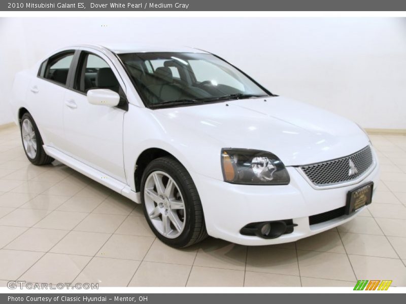 Dover White Pearl / Medium Gray 2010 Mitsubishi Galant ES