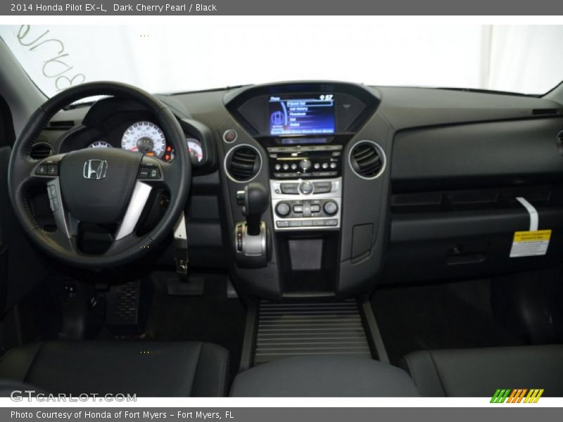 Dark Cherry Pearl / Black 2014 Honda Pilot EX-L