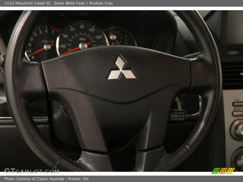 Dover White Pearl / Medium Gray 2010 Mitsubishi Galant ES