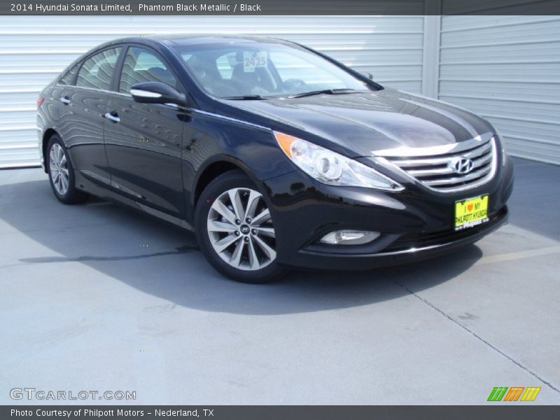 Phantom Black Metallic / Black 2014 Hyundai Sonata Limited
