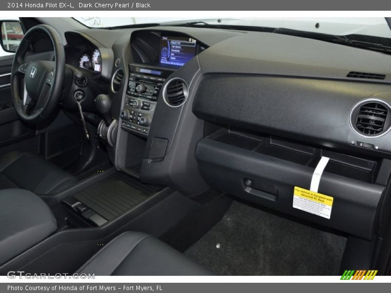 Dark Cherry Pearl / Black 2014 Honda Pilot EX-L