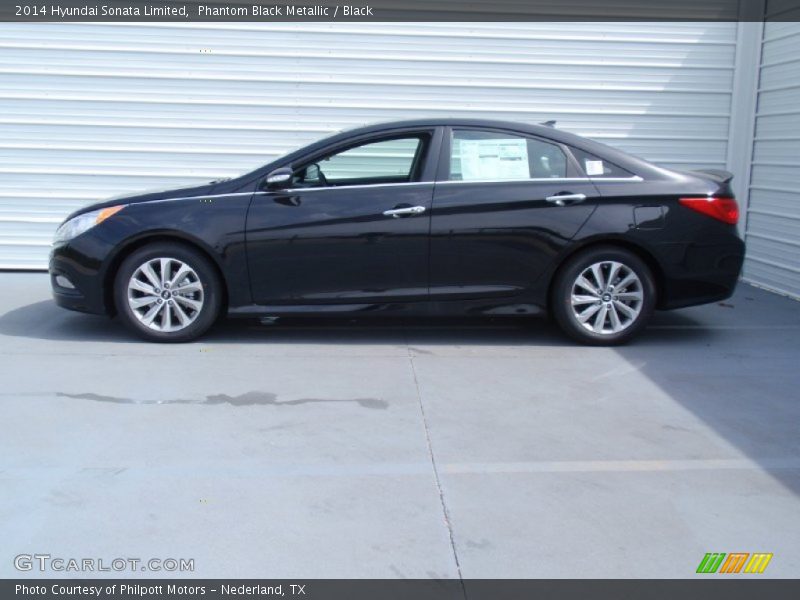 Phantom Black Metallic / Black 2014 Hyundai Sonata Limited