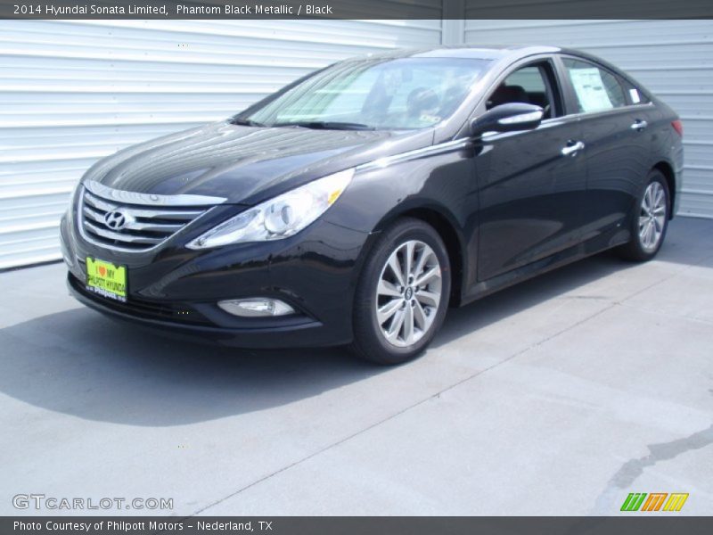 Phantom Black Metallic / Black 2014 Hyundai Sonata Limited