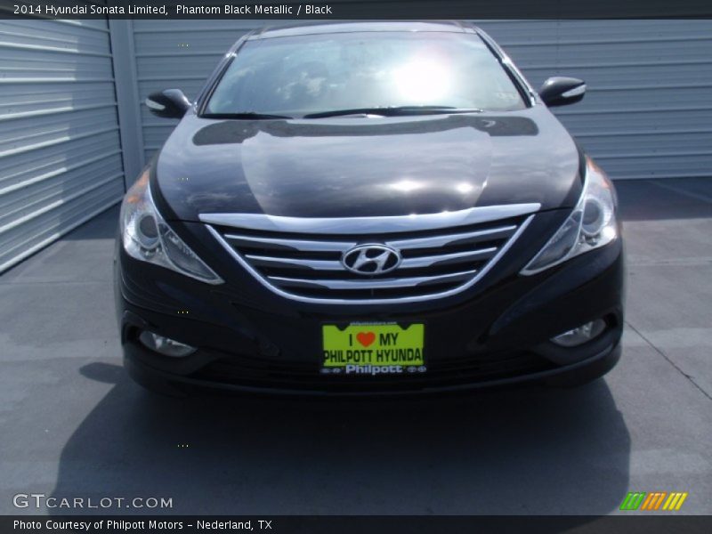 Phantom Black Metallic / Black 2014 Hyundai Sonata Limited