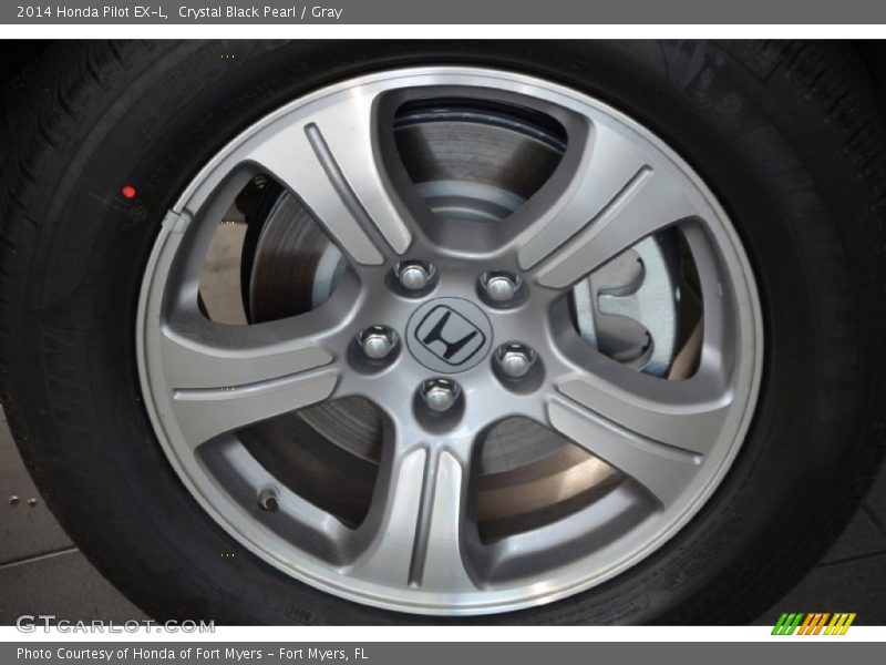 Crystal Black Pearl / Gray 2014 Honda Pilot EX-L