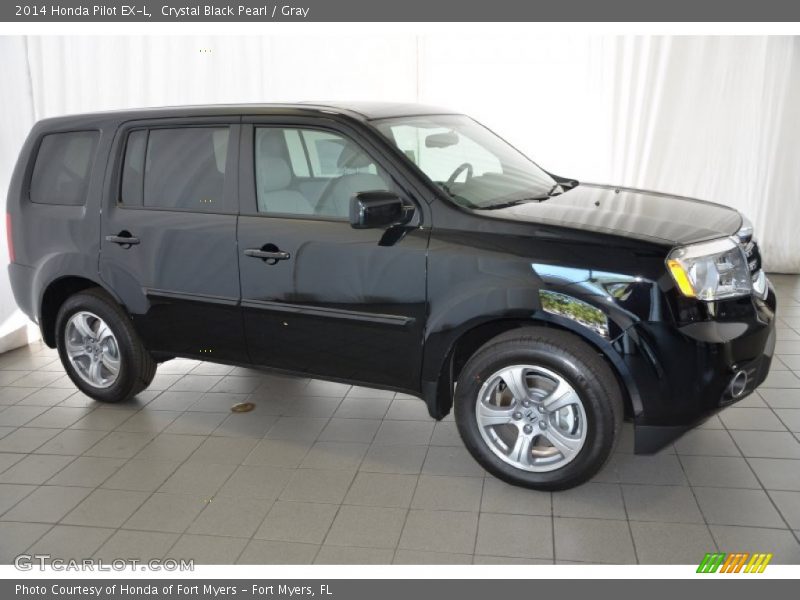 Crystal Black Pearl / Gray 2014 Honda Pilot EX-L