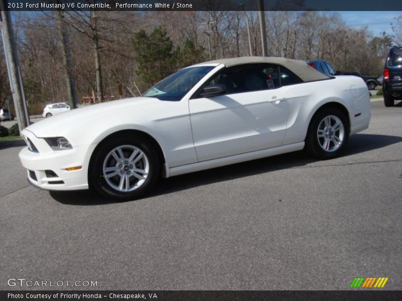 Performance White / Stone 2013 Ford Mustang V6 Convertible