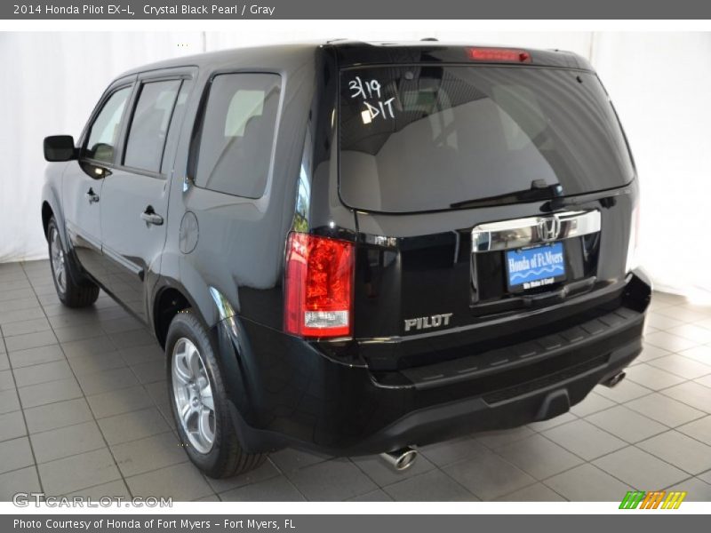 Crystal Black Pearl / Gray 2014 Honda Pilot EX-L