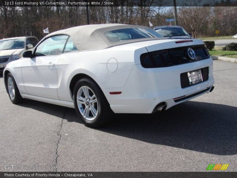Performance White / Stone 2013 Ford Mustang V6 Convertible