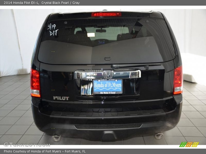 Crystal Black Pearl / Gray 2014 Honda Pilot EX-L