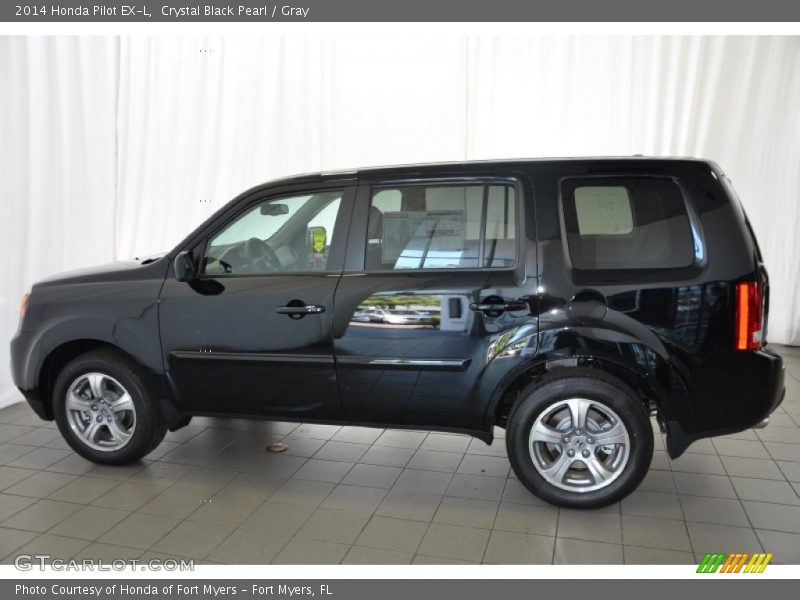 Crystal Black Pearl / Gray 2014 Honda Pilot EX-L