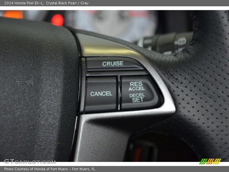 Crystal Black Pearl / Gray 2014 Honda Pilot EX-L