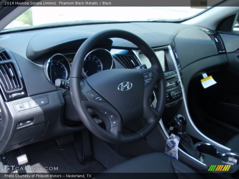 Phantom Black Metallic / Black 2014 Hyundai Sonata Limited