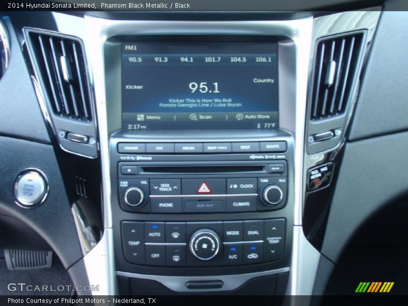 Phantom Black Metallic / Black 2014 Hyundai Sonata Limited
