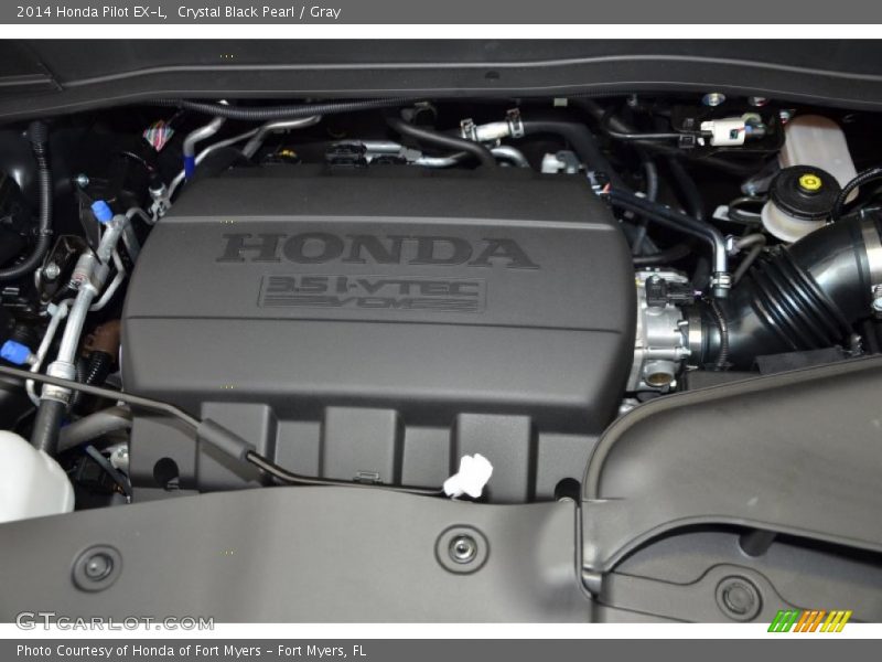 Crystal Black Pearl / Gray 2014 Honda Pilot EX-L
