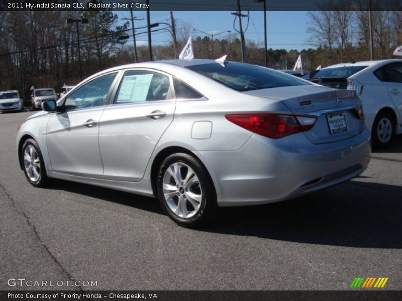 Radiant Silver / Gray 2011 Hyundai Sonata GLS