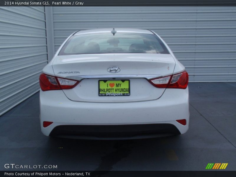 Pearl White / Gray 2014 Hyundai Sonata GLS