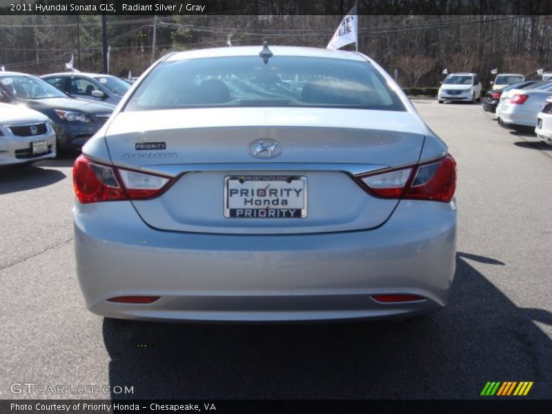 Radiant Silver / Gray 2011 Hyundai Sonata GLS