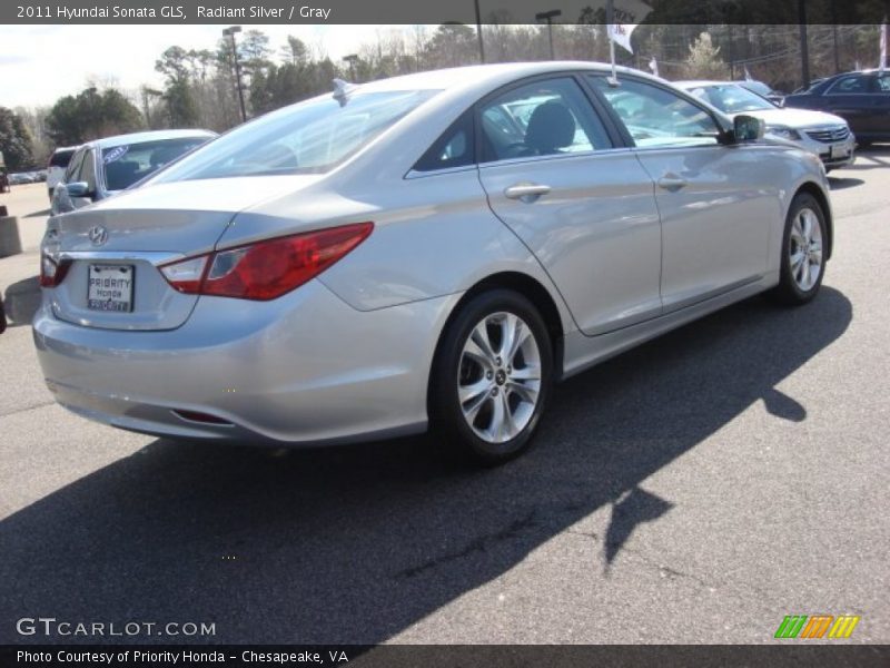 Radiant Silver / Gray 2011 Hyundai Sonata GLS