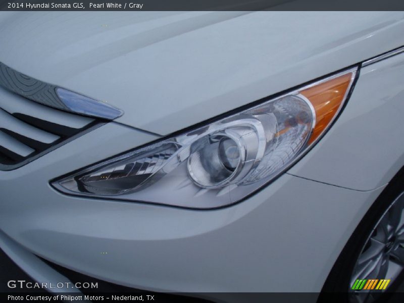 Pearl White / Gray 2014 Hyundai Sonata GLS