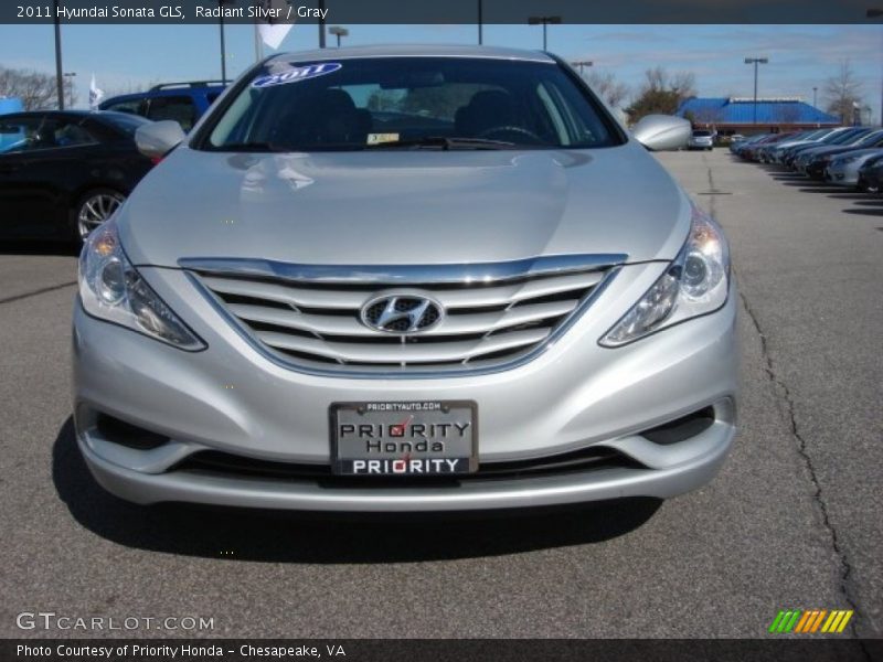 Radiant Silver / Gray 2011 Hyundai Sonata GLS