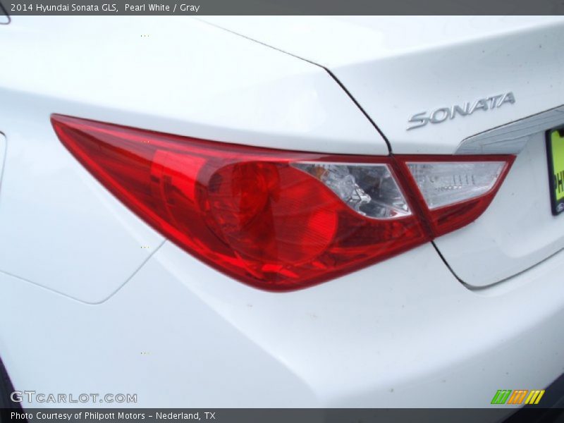 Pearl White / Gray 2014 Hyundai Sonata GLS