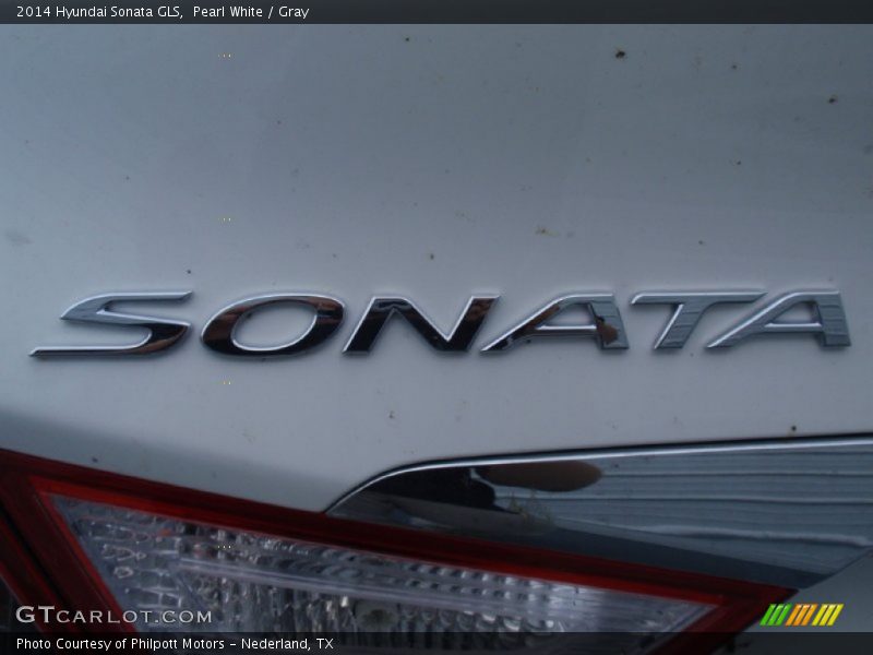 Pearl White / Gray 2014 Hyundai Sonata GLS
